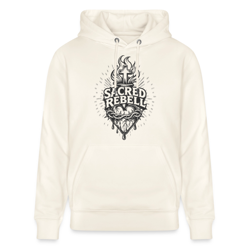 Sacred Rebell Design – Unisex Bio-Hoodie - Naturweiß