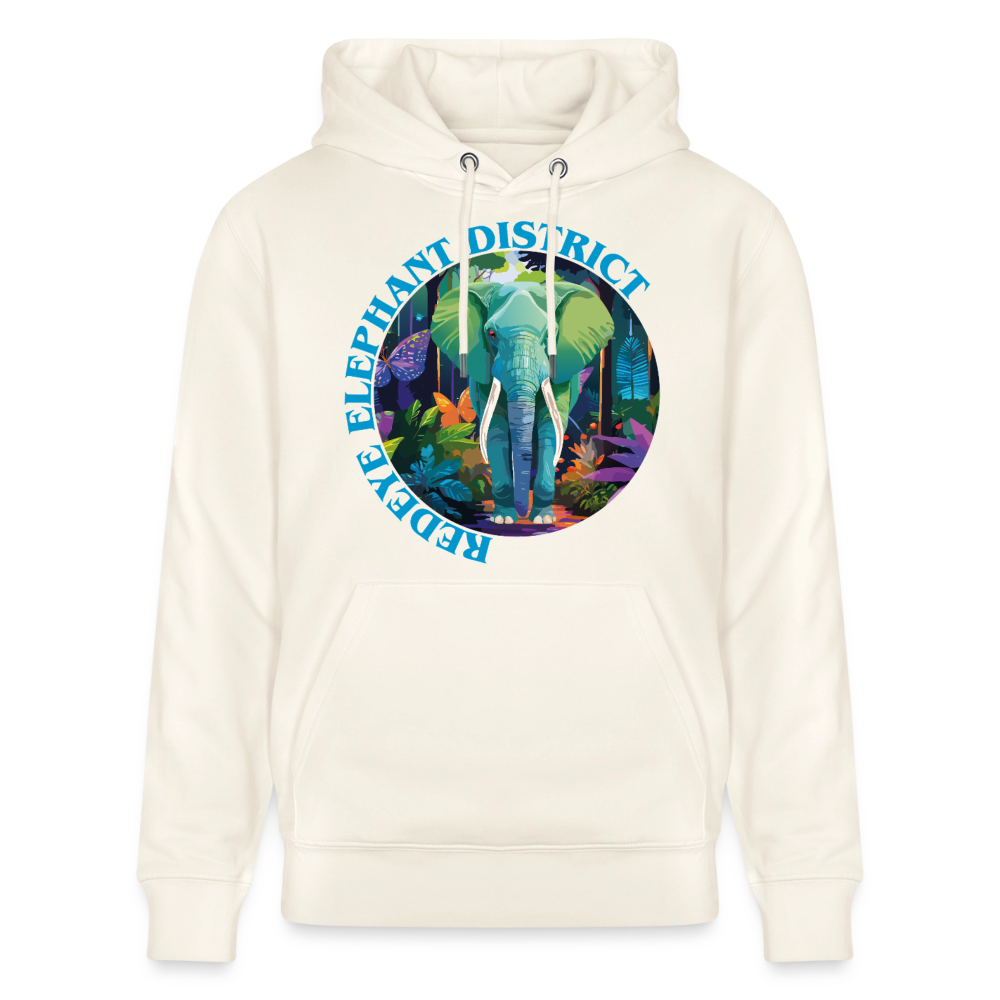 Elephant Design – Unisex Bio-Hoodie - Naturweiß