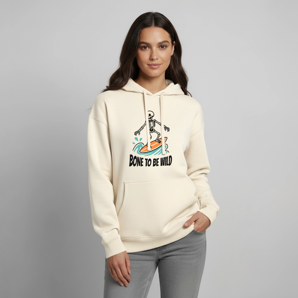 Bone to be Wild Design – Oversized Unisex Hoodie - Natur