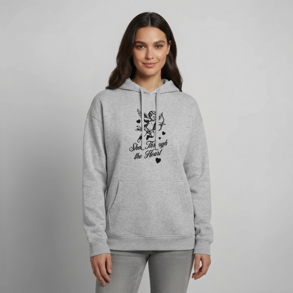 Amor Design – Oversized Unisex Hoodie - Grau meliert