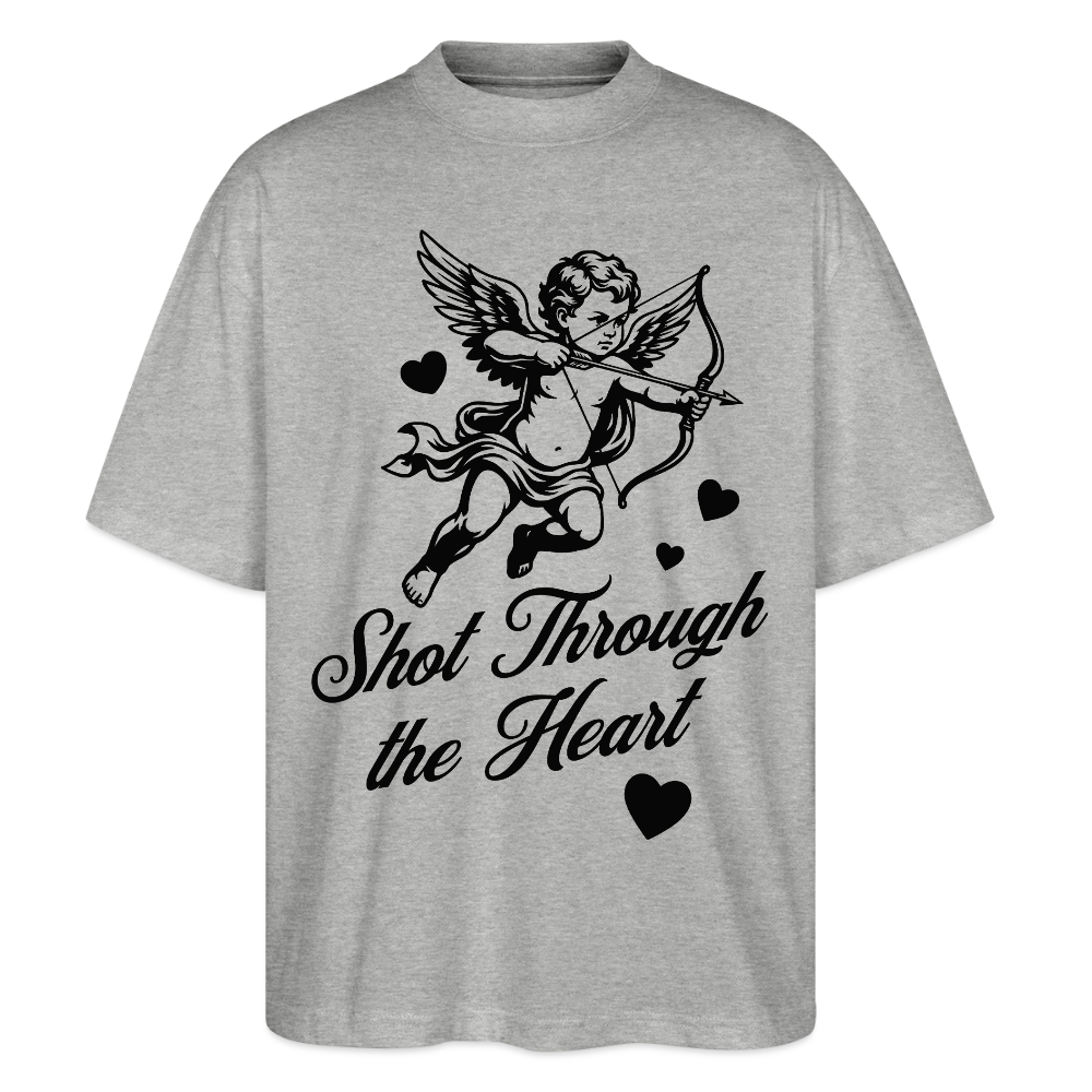 Amor Design – Oversized Unisex Bio T-Shirt - Grau meliert