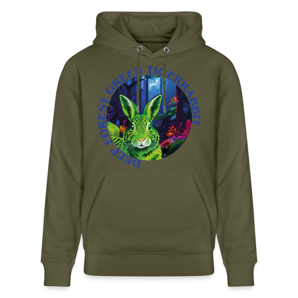 Tiger Rabbit Design – Unisex Bio-Hoodie - Khaki Grün