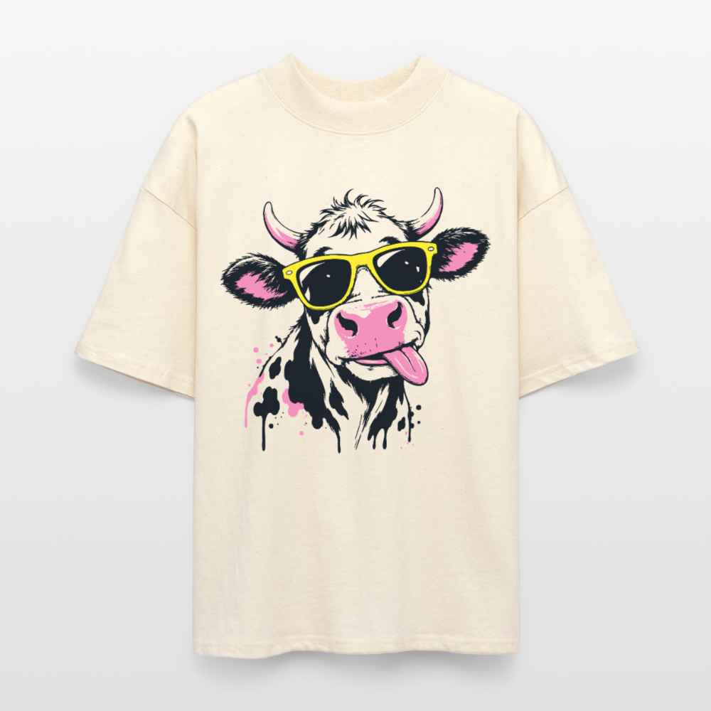 Street Cow Design – Oversized Unisex Bio T-Shirt - Natur