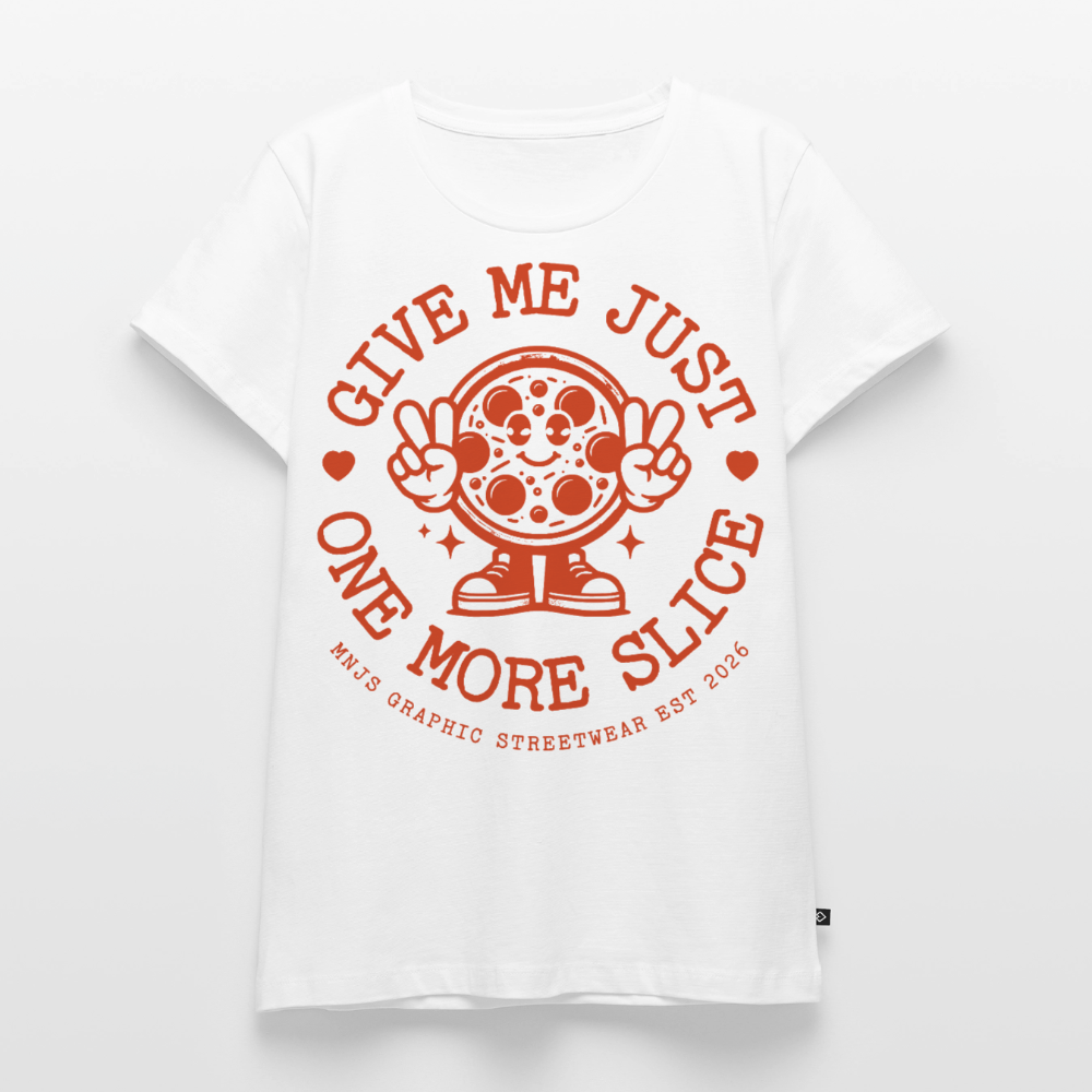 Pizza Design – Frauen Premium T-Shirt - Weiß