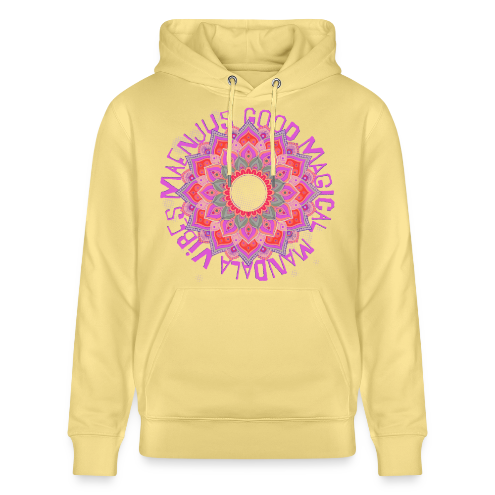 Mandala Pink Design – Unisex Bio-Hoodie - Gelb Viva