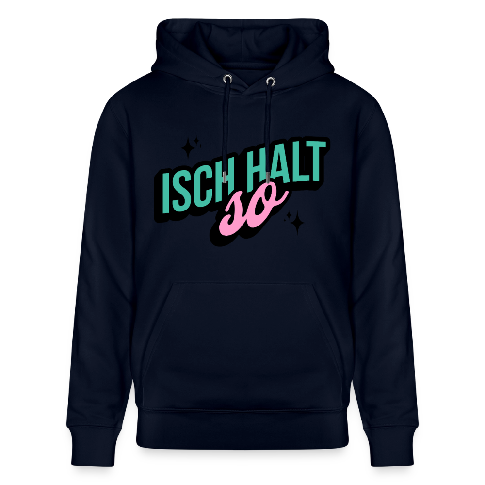Isch halt so Design – Unisex Bio-Hoodie - Navy