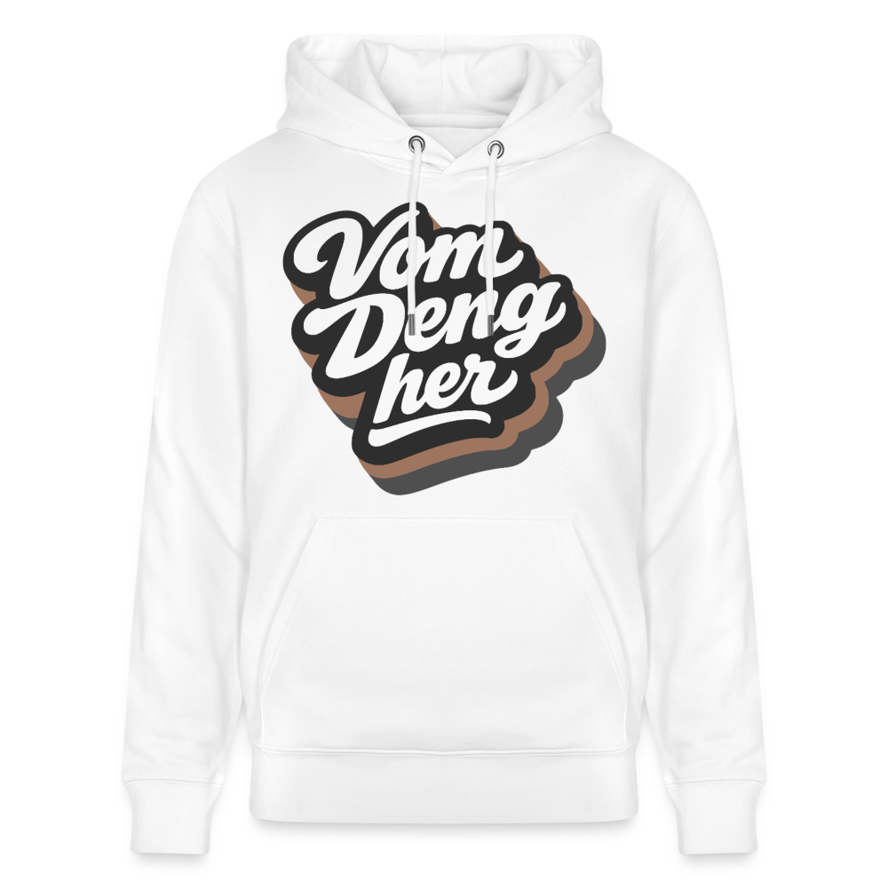 Vom Deng her Design – Unisex Bio-Hoodie - Weiß