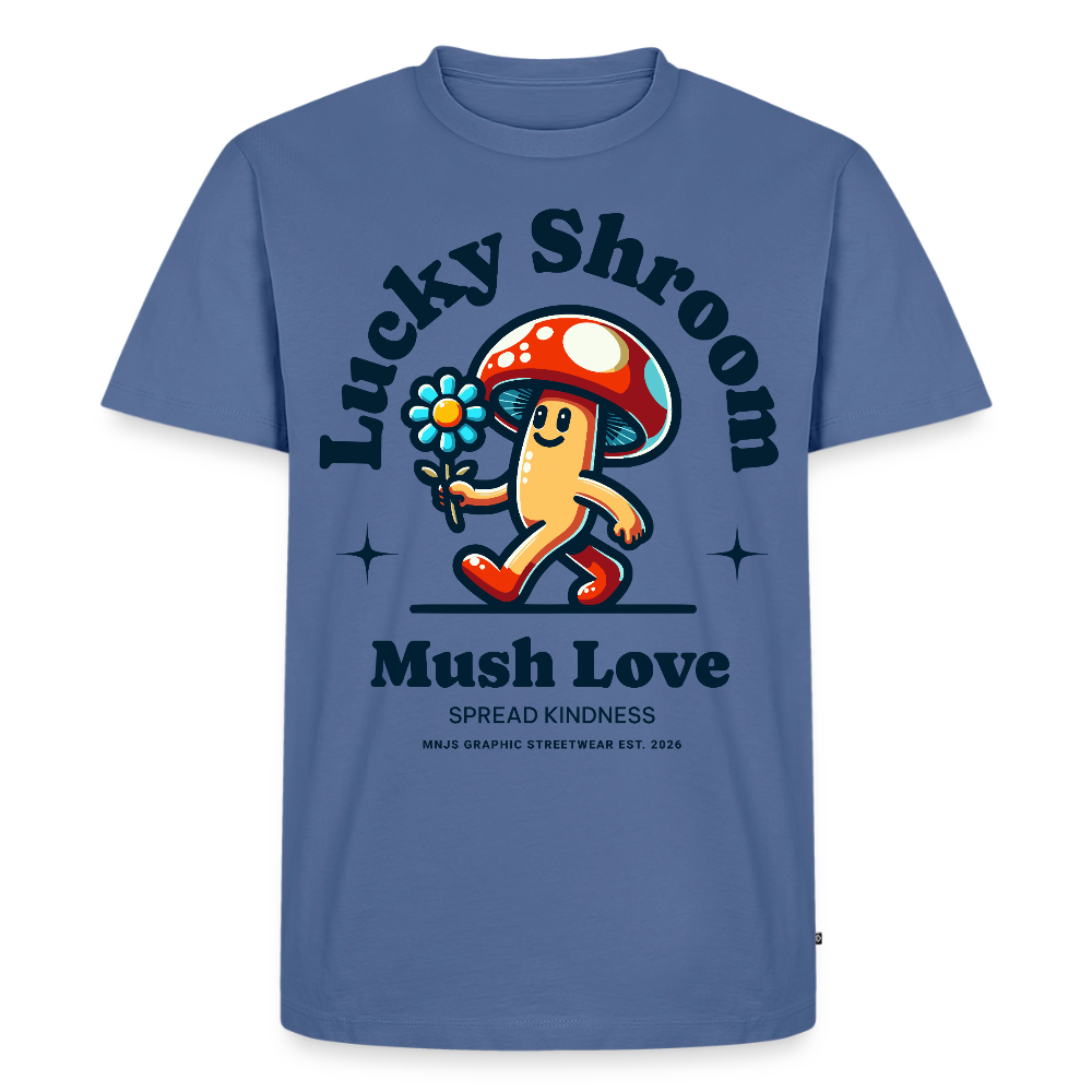 Lucky Shroom Design – Männer Premium T-Shirt - Taubenblau