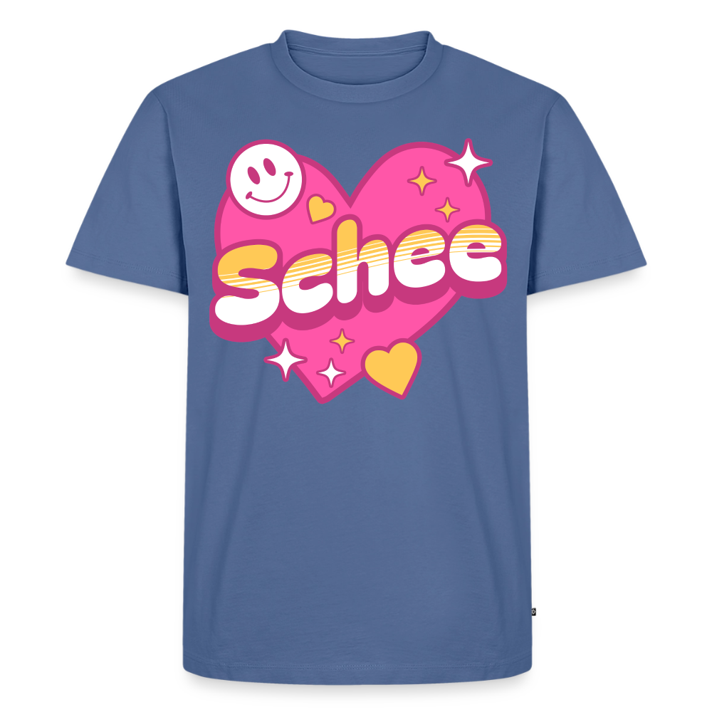 Schnee Design – Männer Premium T-Shirt - Taubenblau