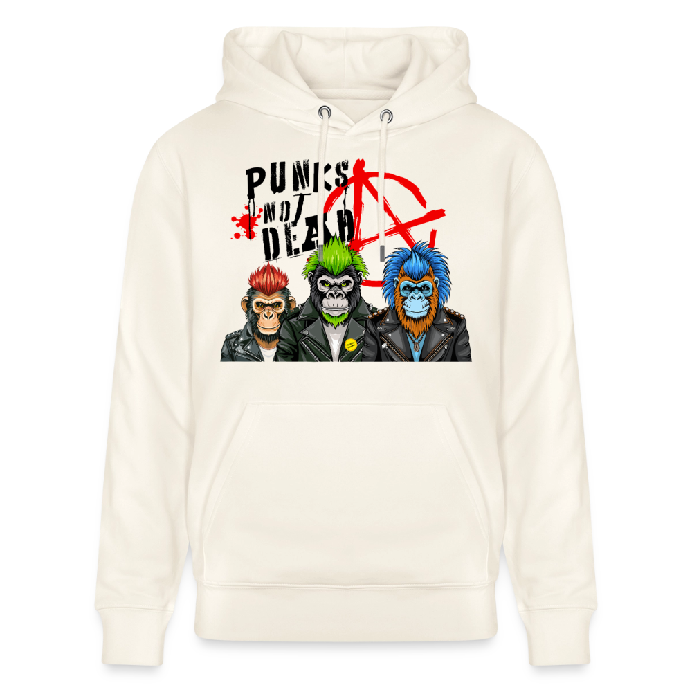 Punks Not Dead Design – Unisex Bio-Hoodie - Naturweiß