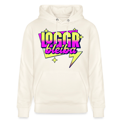 Logo bleibt Design – Unisex Bio-Hoodie - Naturweiß 