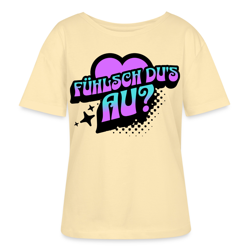 Fühlsch du‘s au Design – Rundhals Frauen Bio-T-Shirt - Creme
