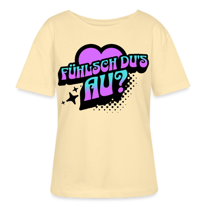 Fühlsch du‘s au Design – Rundhals Frauen Bio-T-Shirt - Creme