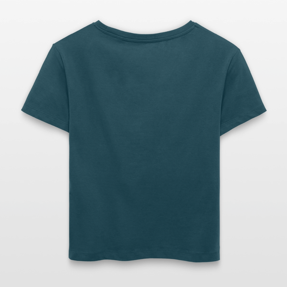 Tiger Skull Design – Rundhals Frauen Bio-T-Shirt - Dunkles Petrol