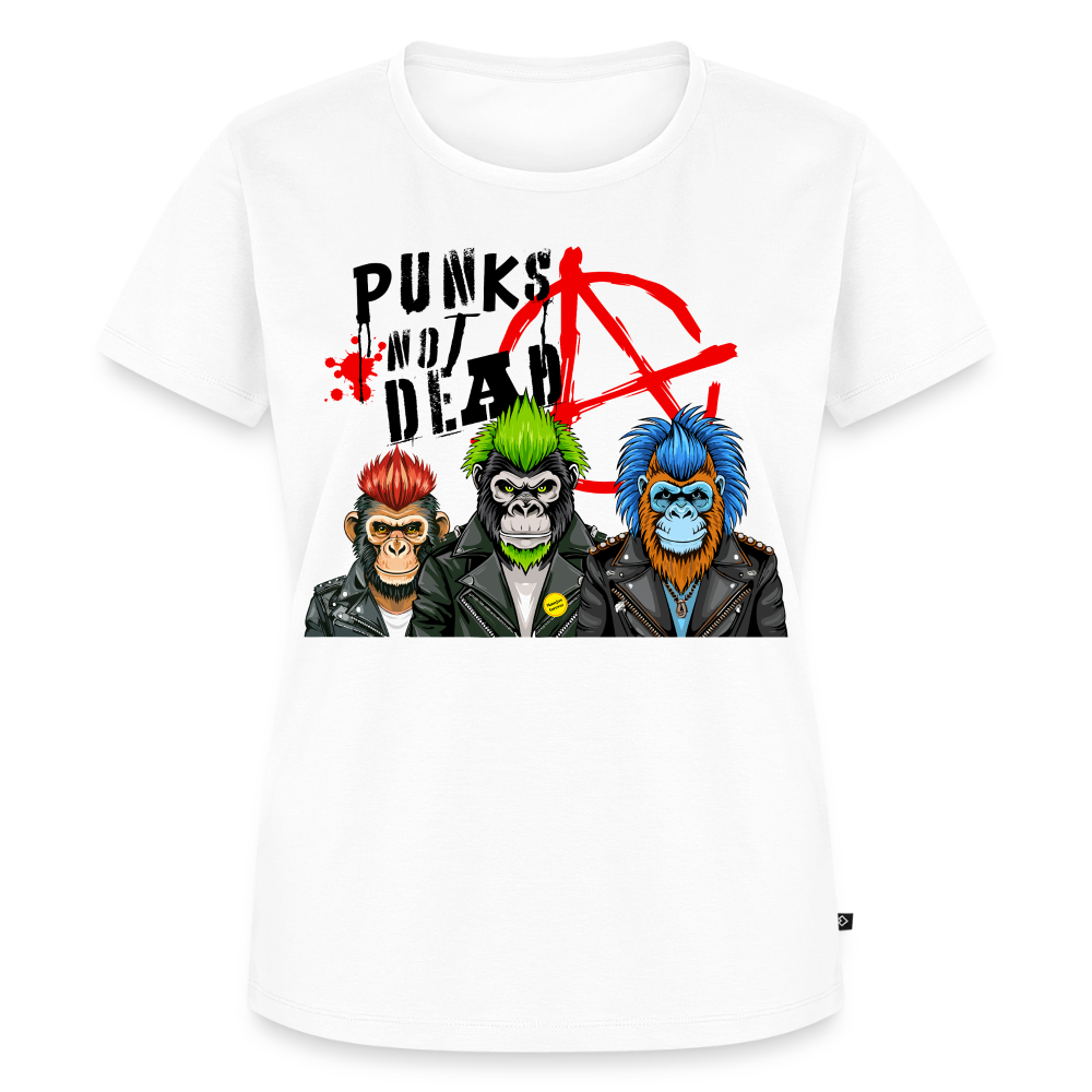 Punks Not Dead Design – Frauen Premium T-Shirt - Weiß