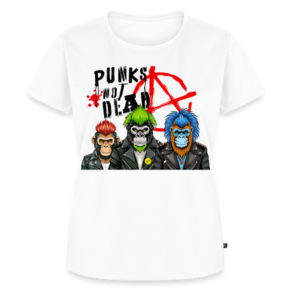 Punks Not Dead Design – Frauen Premium T-Shirt - Weiß