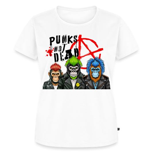 Punks Not Dead Design – Frauen Premium T-Shirt - Weiß