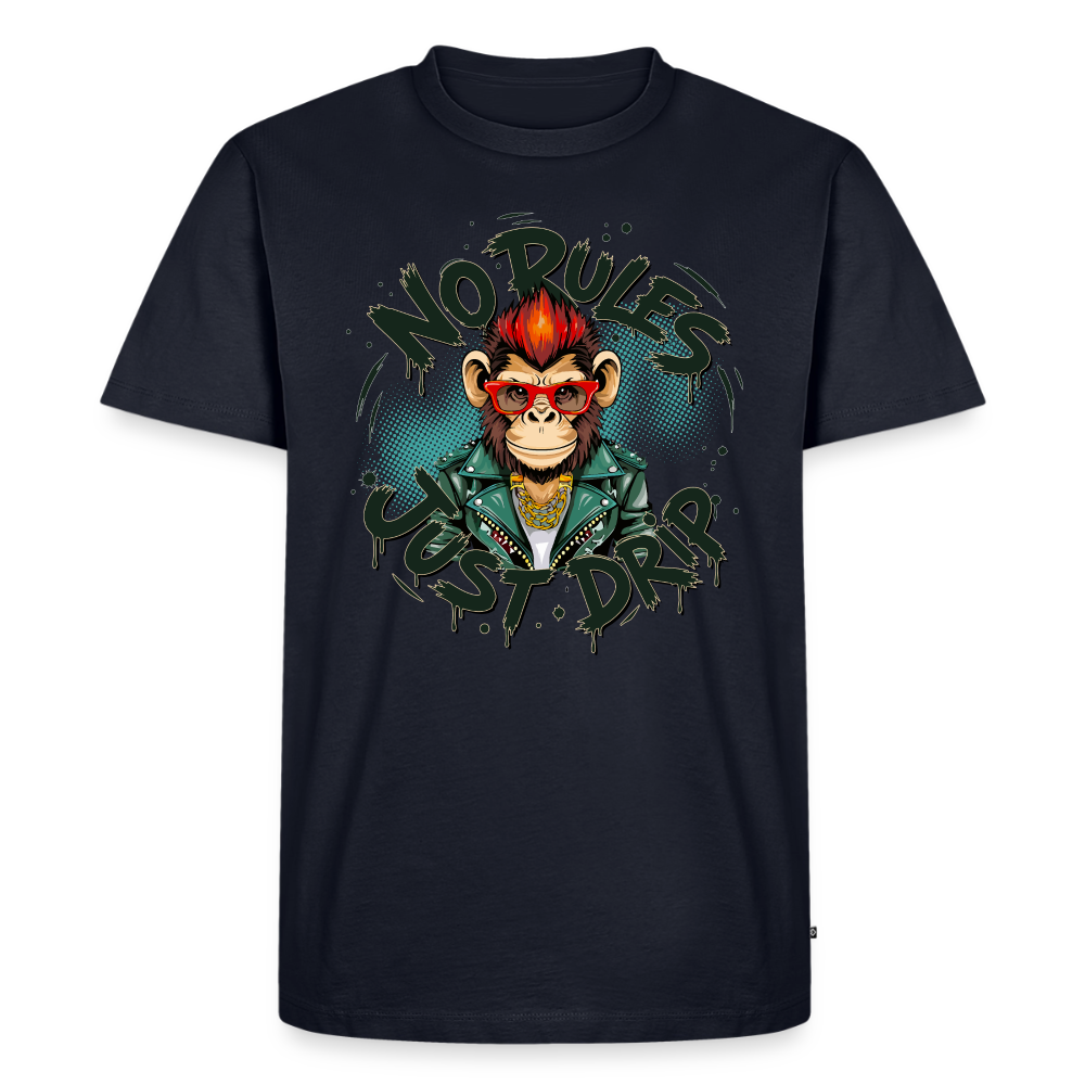 Monkey No Rules Design – Männer Premium T-Shirt - Navy