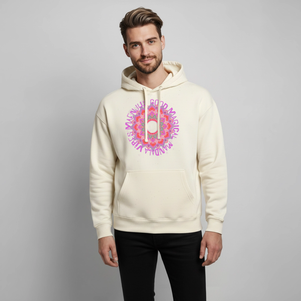 Mandala Pink Design – Oversized Unisex Hoodie - Natur