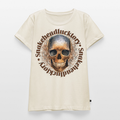 Snake Skull Design – Frauen Premium T-Shirt - Naturweiß