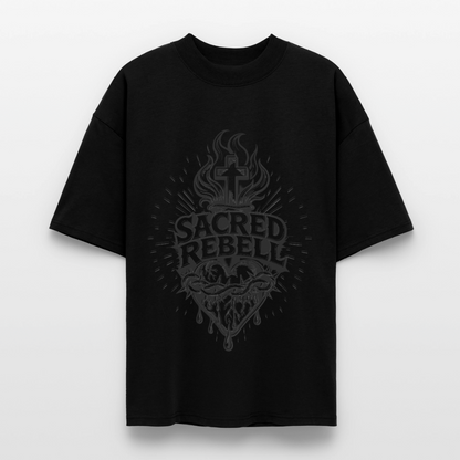 Sacred Rebell Design – Oversized Unisex Bio T-Shirt - Schwarz