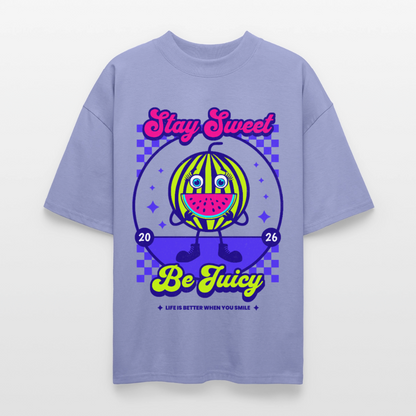 Stay Sweet Design – Oversized Unisex Bio T-Shirt - Violett