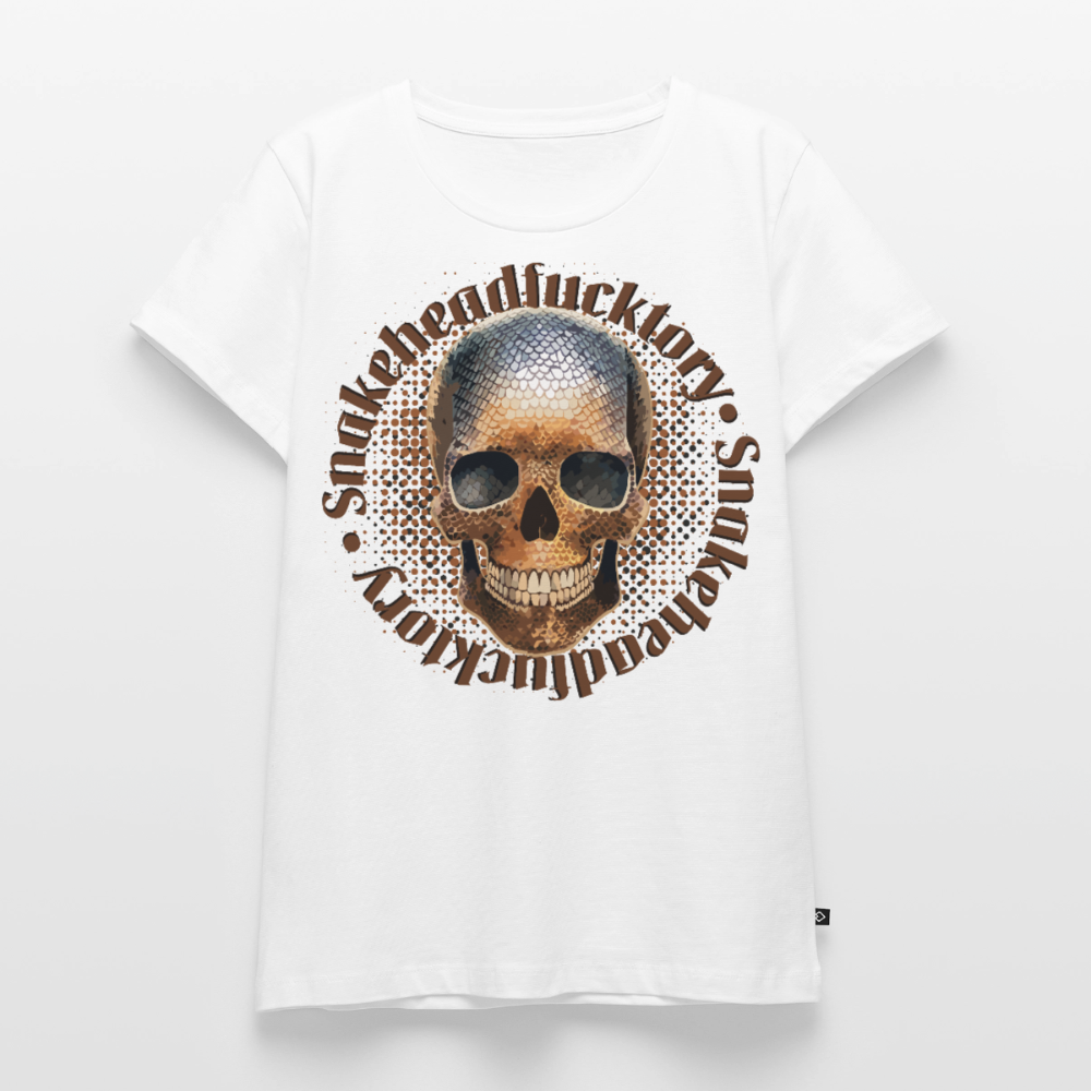 Snake Skull Design – Frauen Premium T-Shirt - Weiß