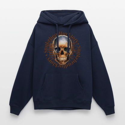 Snake Skull Design – Oversized Unisex Hoodie - Navy