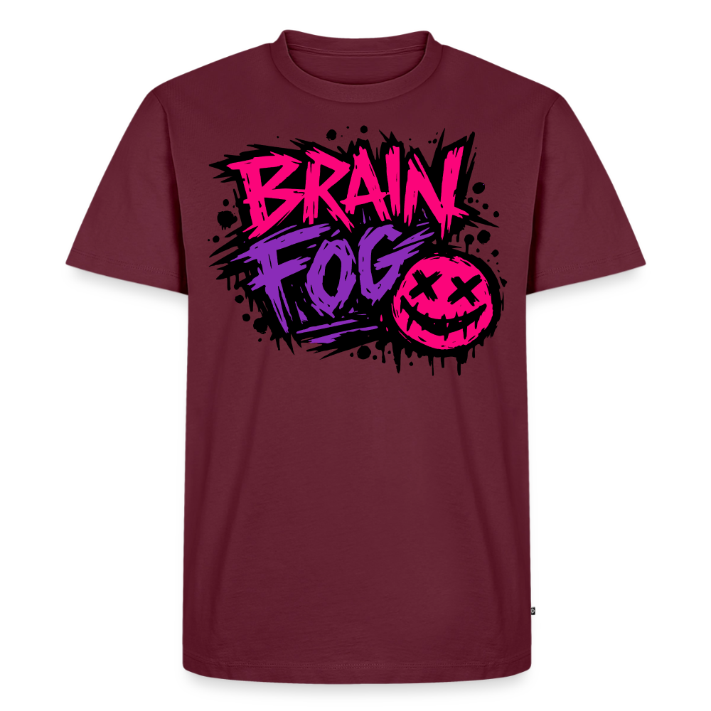 Brain Fog Design – Männer Premium T-Shirt - Burgunderrot