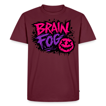 Brain Fog Design – Männer Premium T-Shirt - Burgunderrot