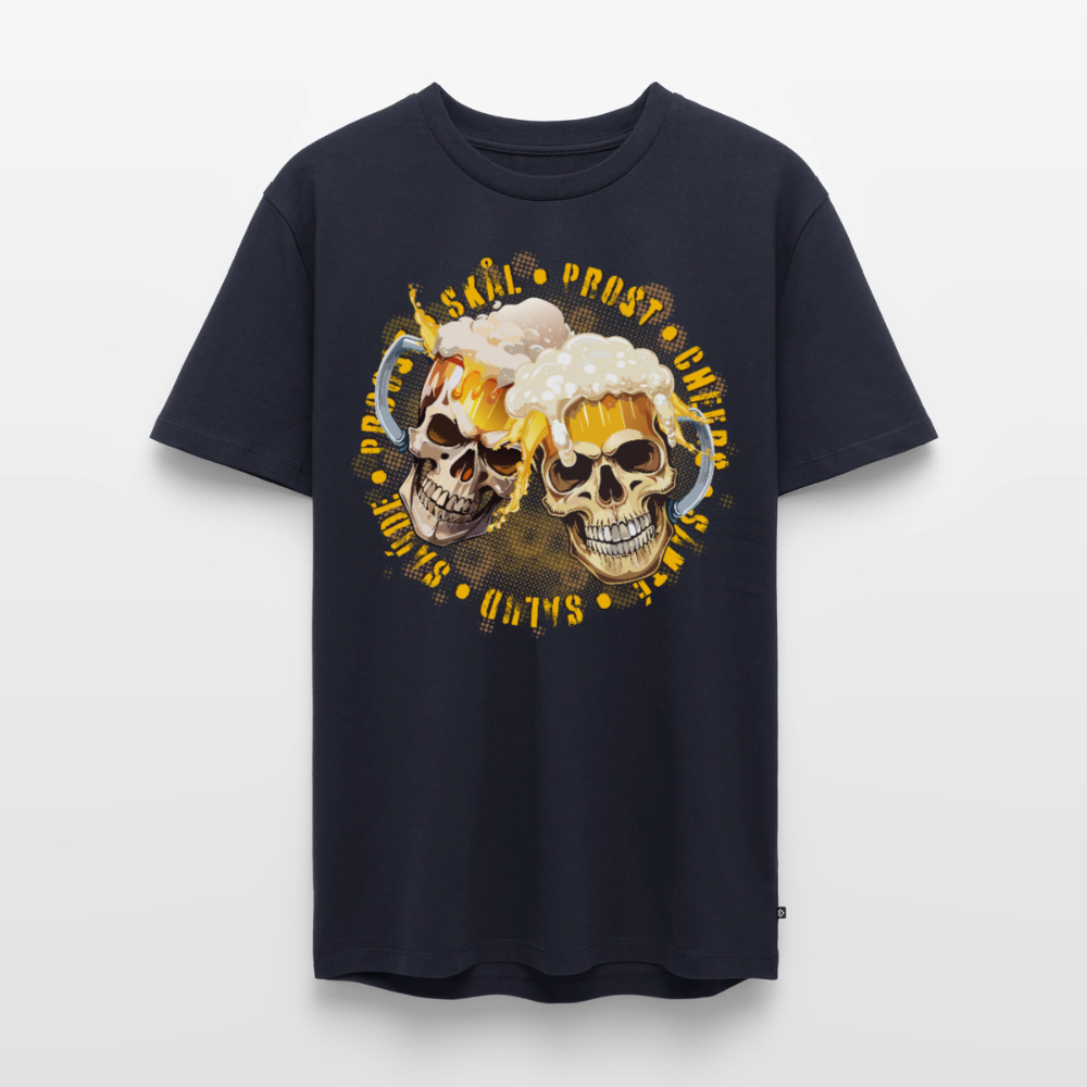 Party Skull Design – Männer Premium T-Shirt - Navy