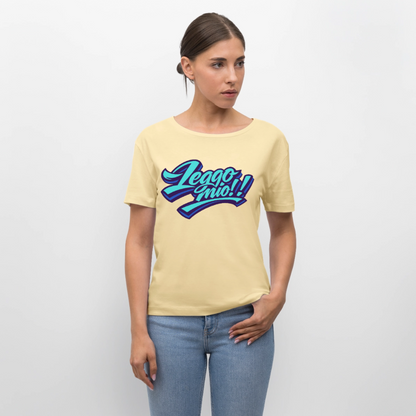 Leggomio Design – Rundhals Frauen Bio-T-Shirt - Creme