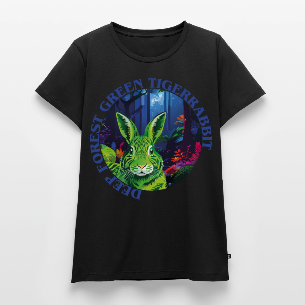 Tiger Rabbit Design – Frauen Premium T-Shirt - Schwarz