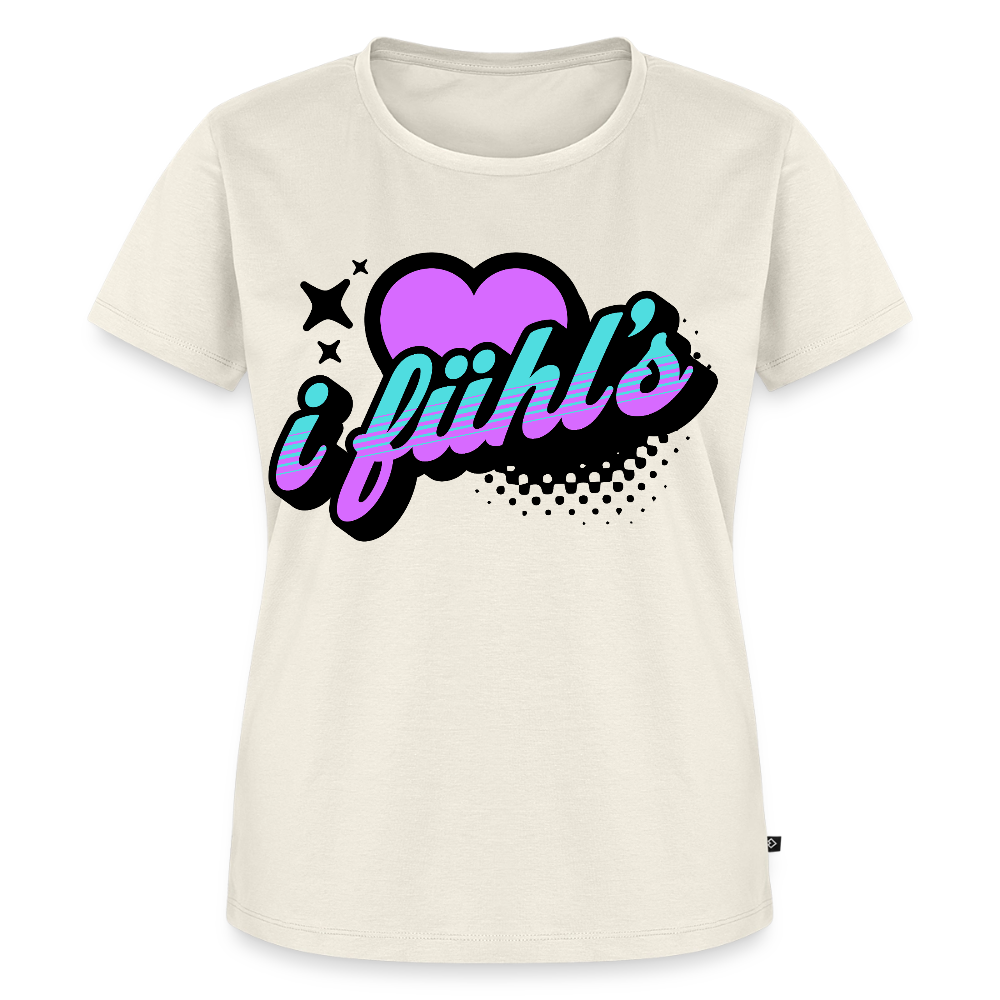 i fühl‘s Design – Frauen Premium T-Shirt - Naturweiß