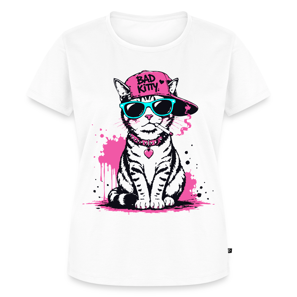 Bad Kitty Design – Frauen Premium T-Shirt - Weiß