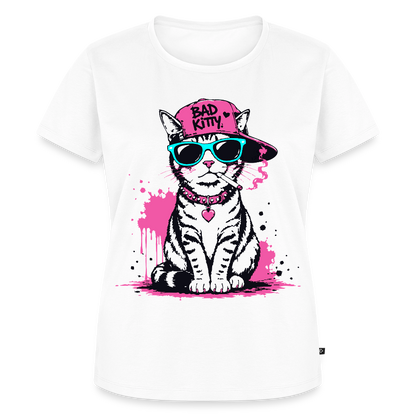 Bad Kitty Design – Frauen Premium T-Shirt - Weiß