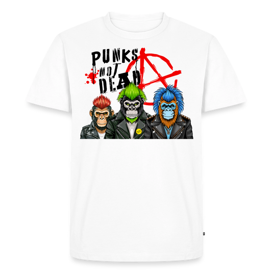 Punks Not Dead Design – Männer Premium T-Shirt - Weiß