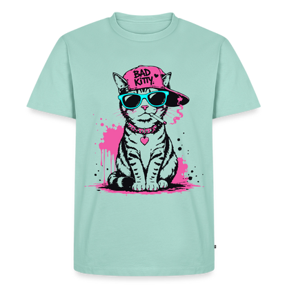 Bad Kitty Design – Männer Premium T-Shirt - Mint 