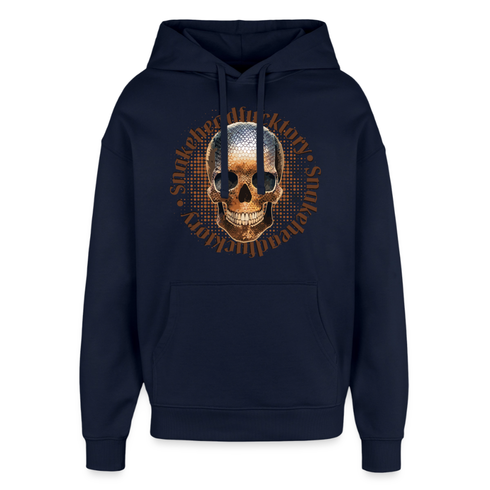 Snake Skull Design – Oversized Unisex Hoodie - Navy