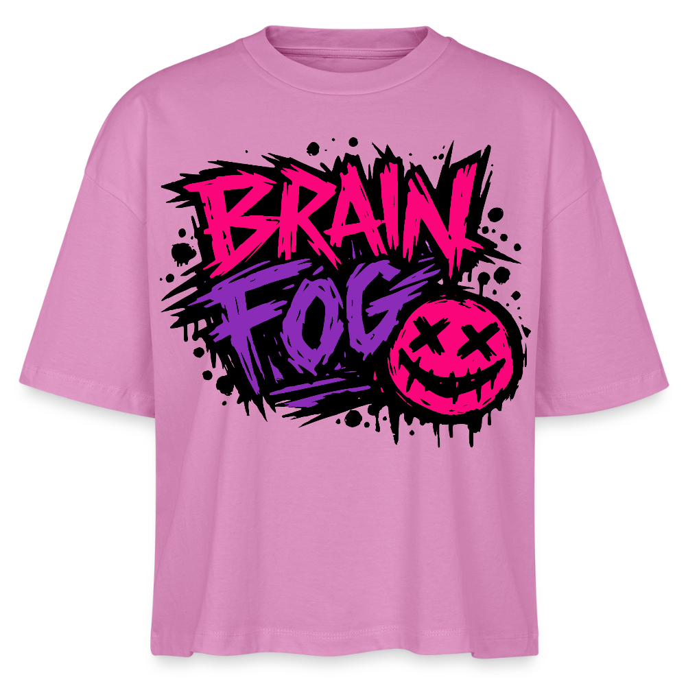 Brain Fog Design – Frauen Boxy Bio-T-Shirt - Pink