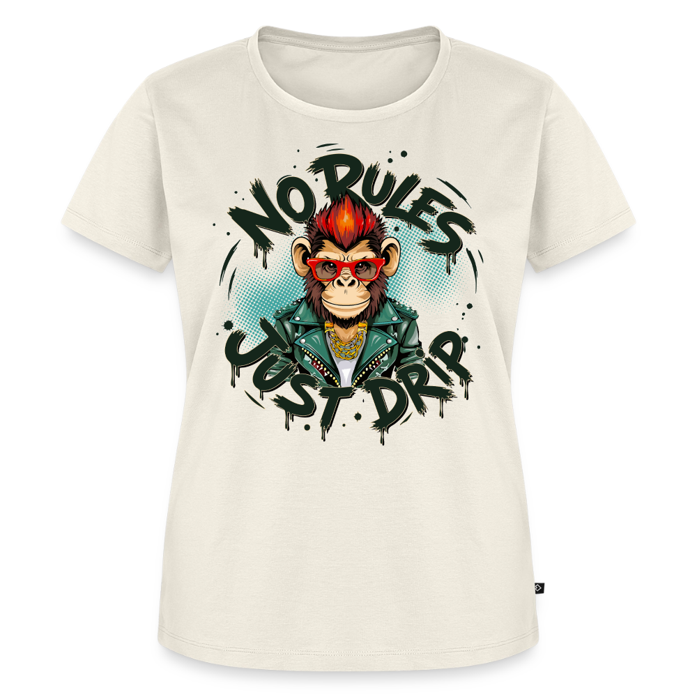 Monkey No Rules Design – Frauen Premium T-Shirt - Naturweiß