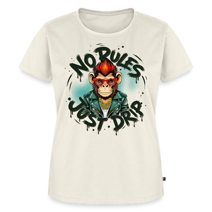 Monkey No Rules Design – Frauen Premium T-Shirt - Naturweiß
