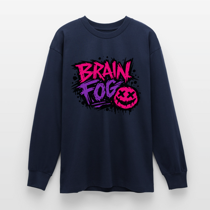 Brain Fog Design – Oversized Langarmshirt - Navy