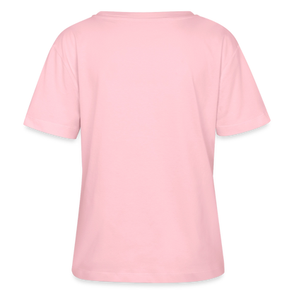 Isch halt so Design – Rundhals Frauen Bio-T-Shirt - Hellrosa