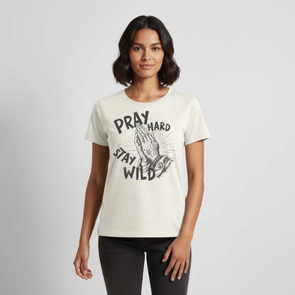 Play Hard – Frauen Premium T-Shirt - Naturweiß
