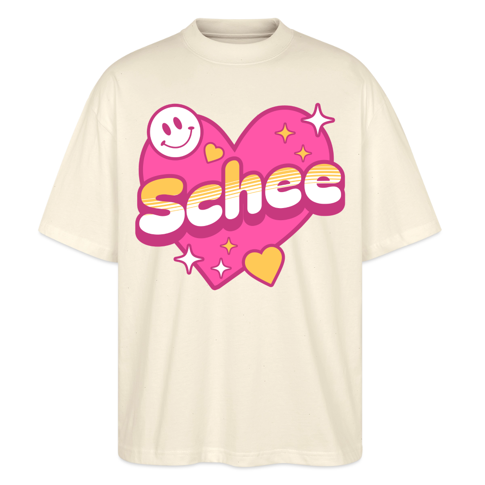 Schnee Design – Oversized Unisex Bio T-Shirt - Natur