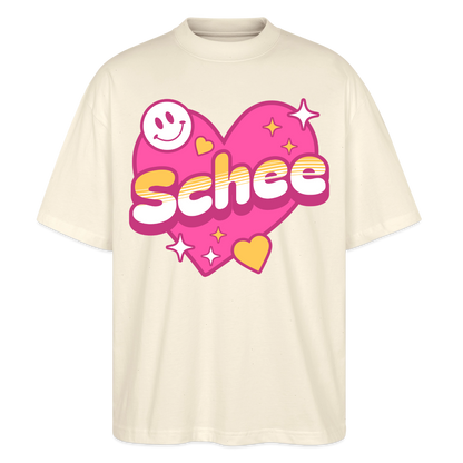 Schnee Design – Oversized Unisex Bio T-Shirt - Natur
