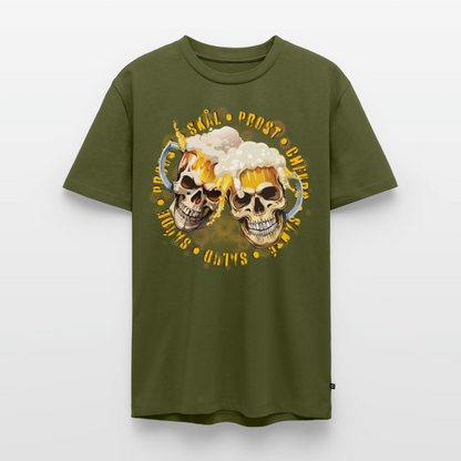 Party Skull Design – Männer Premium T-Shirt - Khaki