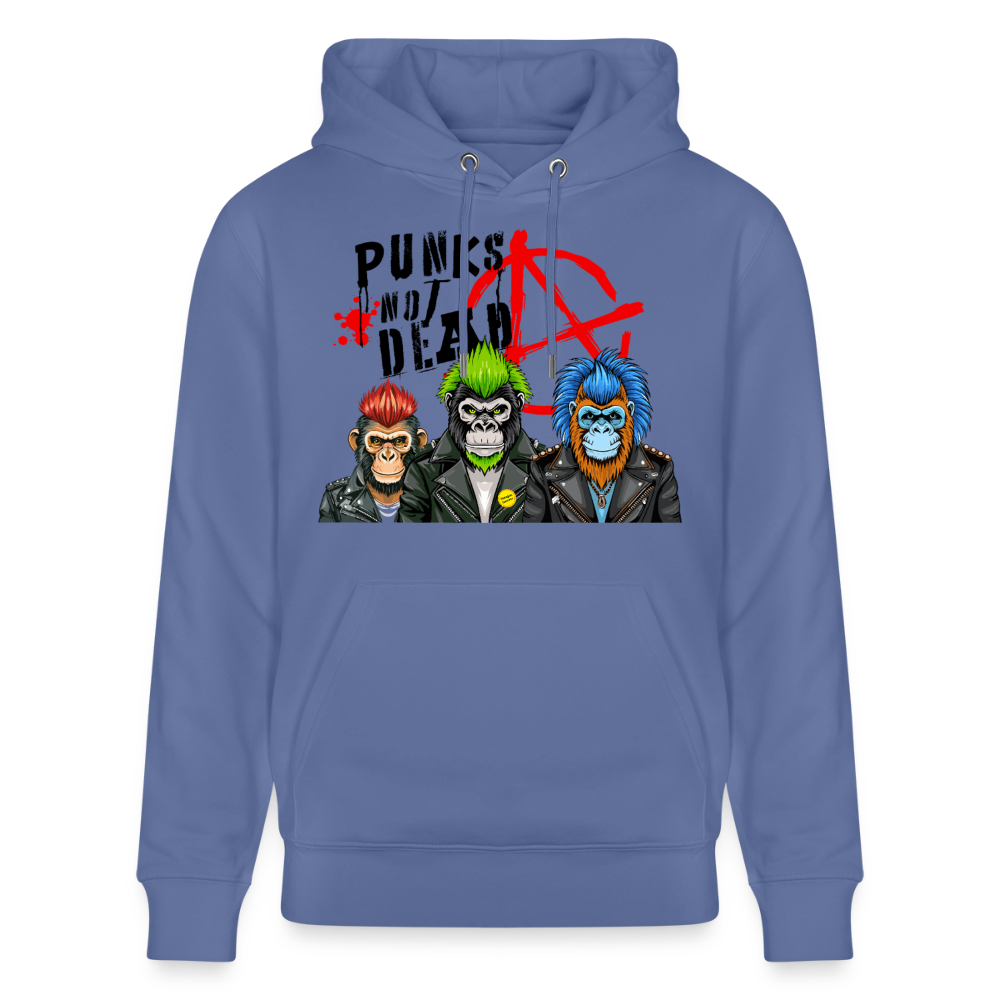 Punks Not Dead Design – Unisex Bio-Hoodie - Blau