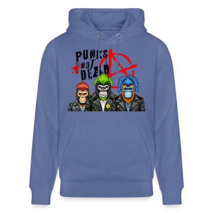 Punks Not Dead Design – Unisex Bio-Hoodie - Blau
